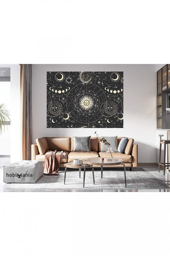 Hobimania Duvar Örtüsü Astroloji Uzay 150x200 cm Duvar Dekorasyon Moda