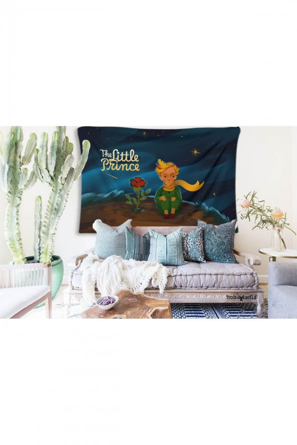 Hobimania Duvar Örtüsü Tapestry Küçük Prens Le Petit Prince 70x100 cm Duvar Dekorasyon Moda