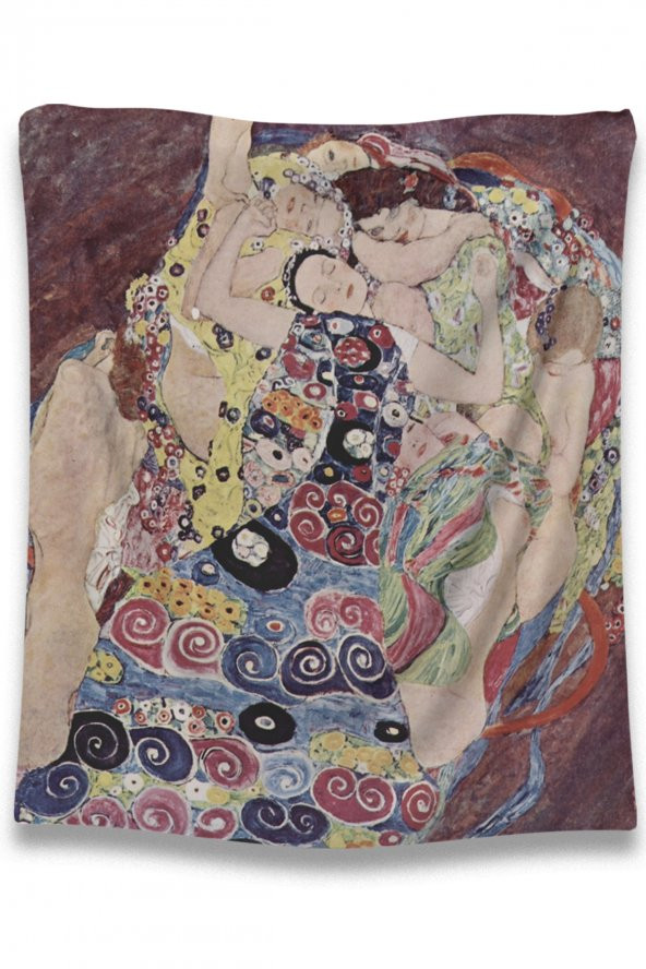 Hobimania Duvar Örtüsü Tapestry Gustav Klimt The Virgin 150x100 cm Duvar Dekorasyon Moda