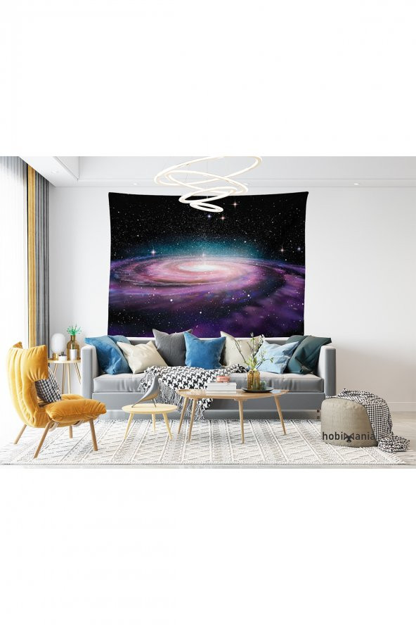 Hobimania Toz Bulutu Nebula Duvar Örtüsü Tapestry 40x60 cm Duvar Dekorasyon Moda