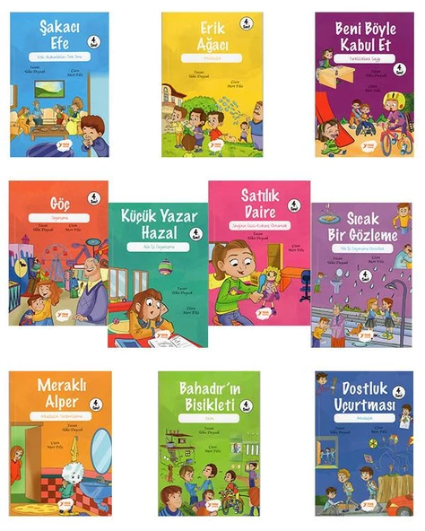 4. Sınıf Öykülerle Erdemler Serisi Kitap Seti Yuva Yayınları - Resim 2