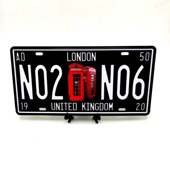 Dekoratif Metal Plaka Londra Telefon Kulubesi ürün görseli