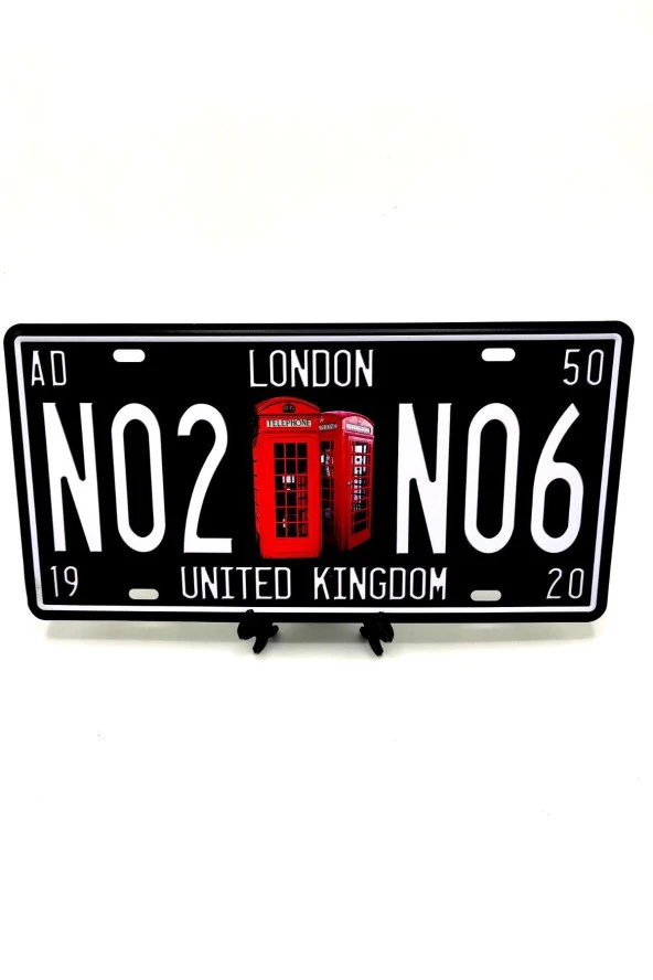 Dekoratif Metal Plaka Londra Telefon Kulubesi - Resim 2