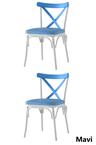 2 Adet Çapraz Bahar Sandalye - 11