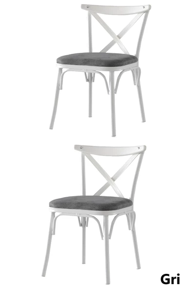 2 Adet Çapraz Bahar Sandalye - 5