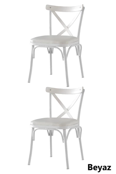 2 Adet Çapraz Bahar Sandalye - 3