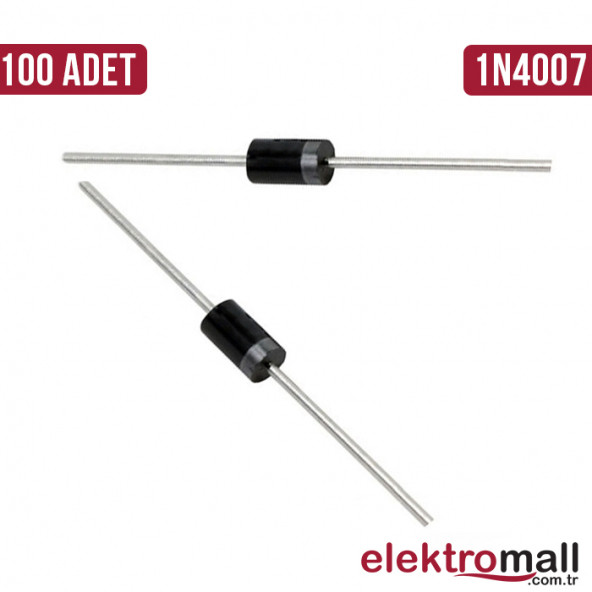 1N4007 Diyot - 1000V 1A DO41 Diyot (100 Adet)