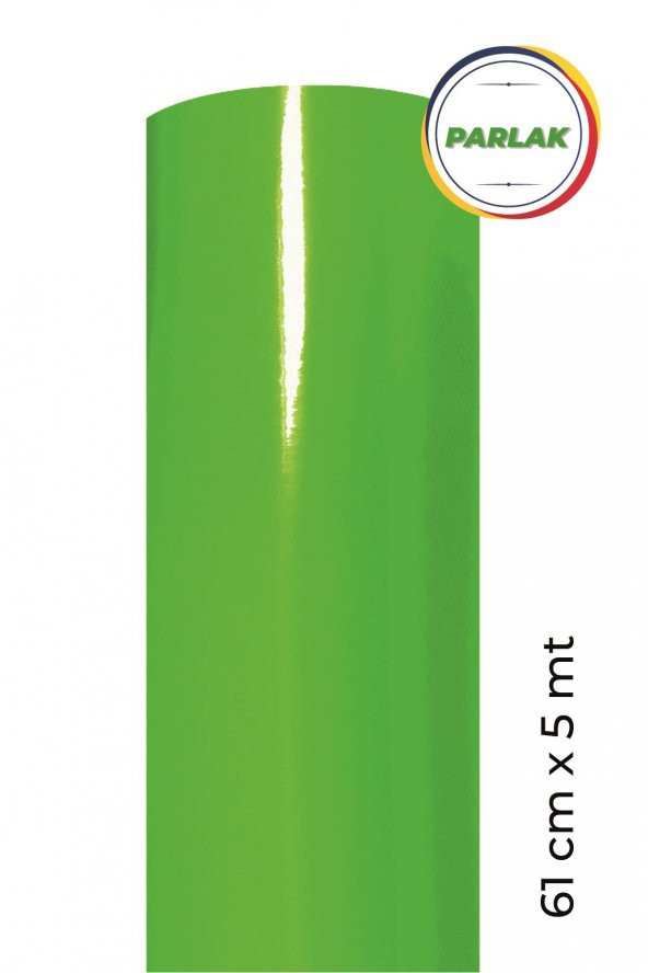 Parlak Yeşil Kendinden Yapışkanlı Kaplama Folyosu 61 CM X 5 MT