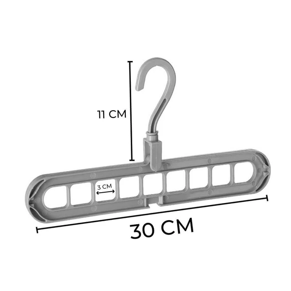 Hometarz 9 Bölmeli Sihirli Akıllı Askı Dolap Gardrop Düzenleyici - 3