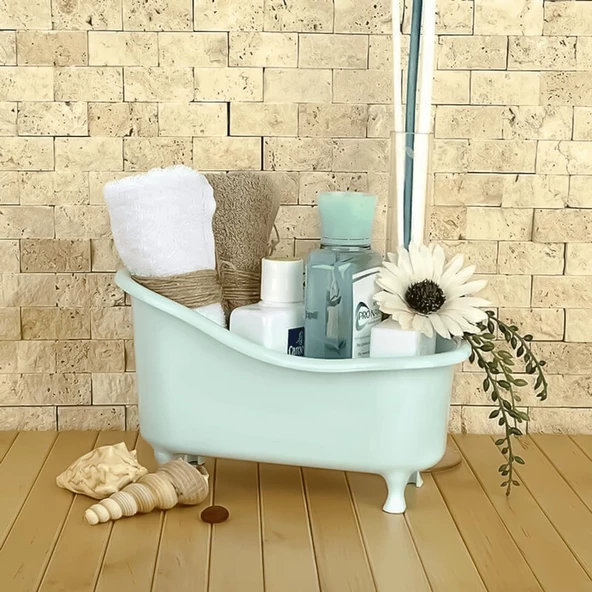 Hometarz Dekoratif Mini Küvet Banyo Düzenleyici Organizer - 5