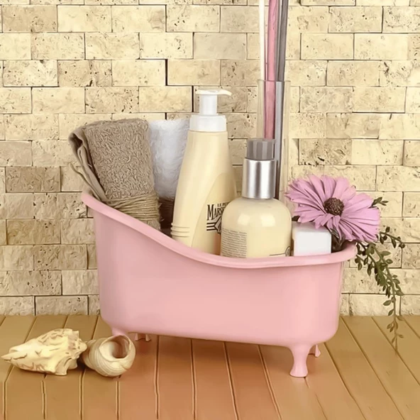 Hometarz Dekoratif Mini Küvet Banyo Düzenleyici Organizer - 3