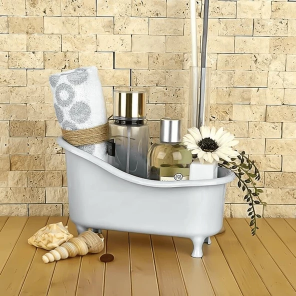 Hometarz Dekoratif Mini Küvet Banyo Düzenleyici Organizer