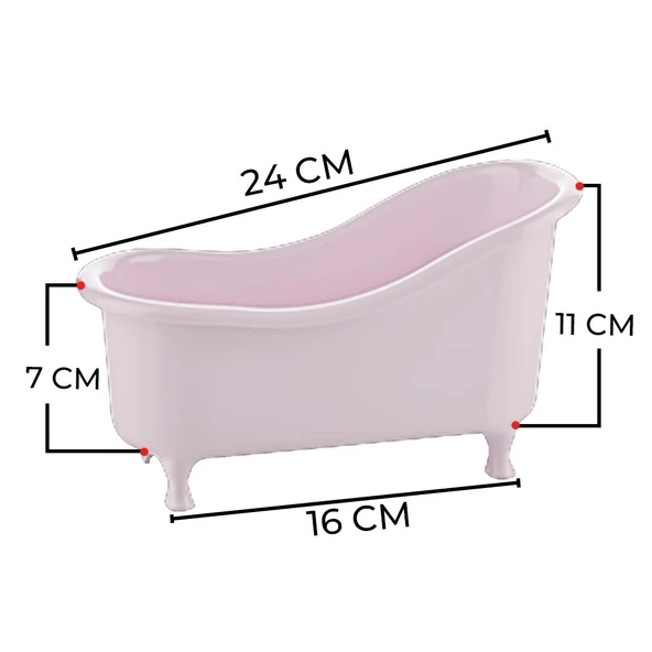 Hometarz Dekoratif Mini Küvet Banyo Düzenleyici Organizer - 4
