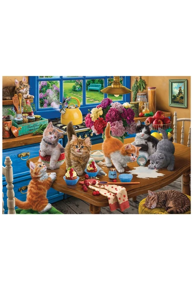 Anatolian 1000 Parçalık Puzzle - Mutfak Kedileri 1114 - 2