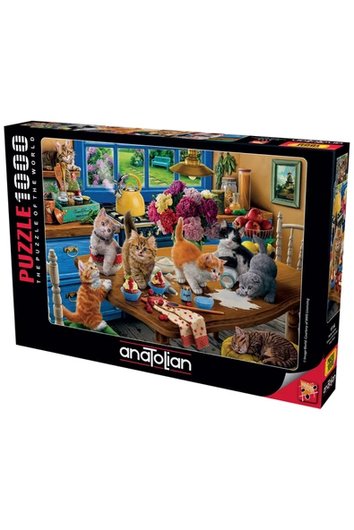 Anatolian 1000 Parçalık Puzzle - Mutfak Kedileri 1114