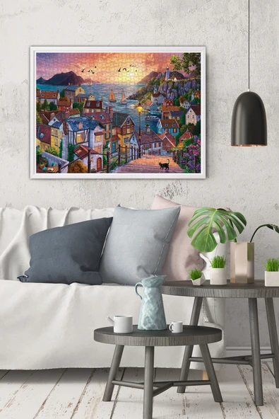 Anatolian 1000 Parçalık Puzzle - Sahilde Günbatımı 1098 - Resim 3