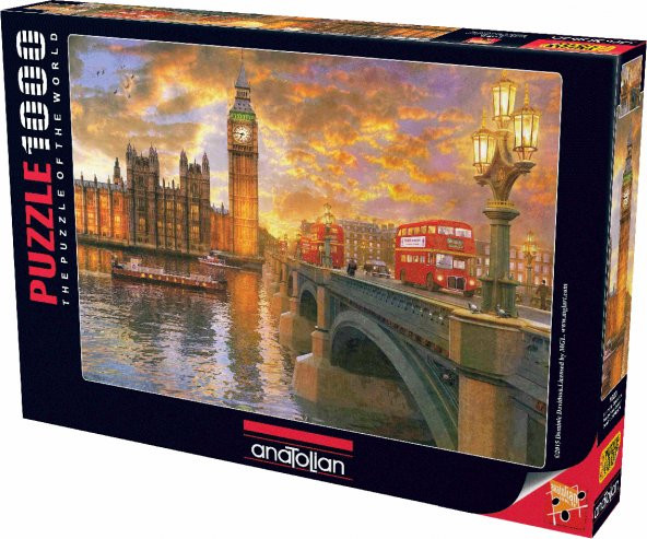 Anatolian 1000 Parçalık Puzzle / Londrada Günbatımı - Kod 1023