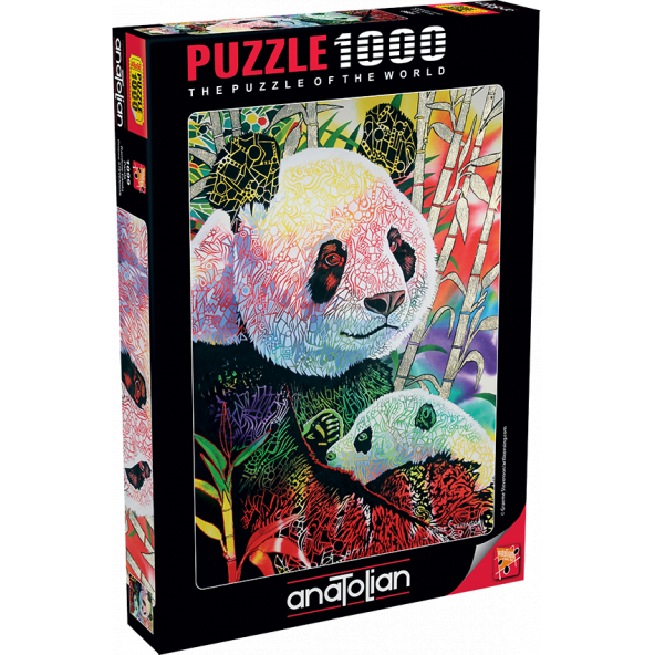 Anatolian 1000 Parçalık Puzzle / Panda - Kod 1099