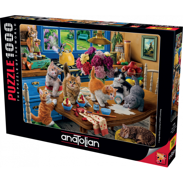 Anatolian 1000 Parçalık Puzzle / Mutfak Kedileri - Kod 1114