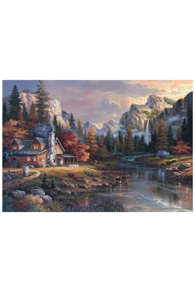 Anatolian 500 Parçalık Puzzle - Vadinin Sonundaki Ev 3533 - 2