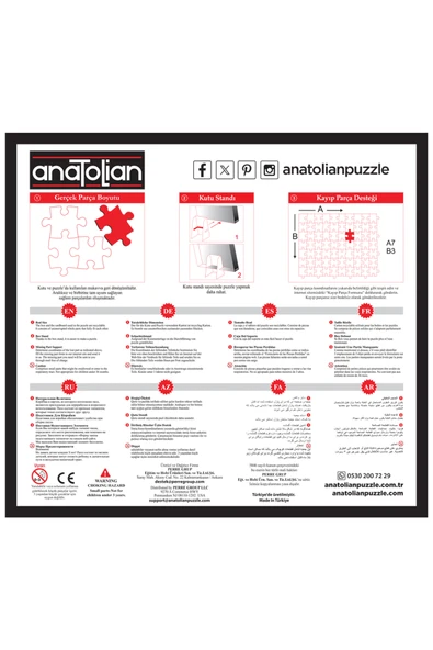 Anatolian 500 Parçalık Puzzle - Dağ Evi 3534 - Resim 6