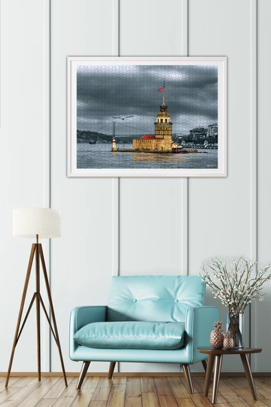 Anatolian 1000 Parçalık Puzzle - Kız Kulesi Nostalji 3167 - Resim 3