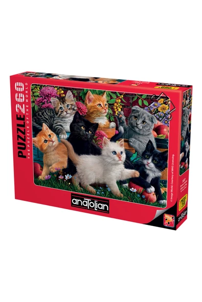 Anatolian 260 Parça XL Puzzle - Oyuncu Kediler 3327