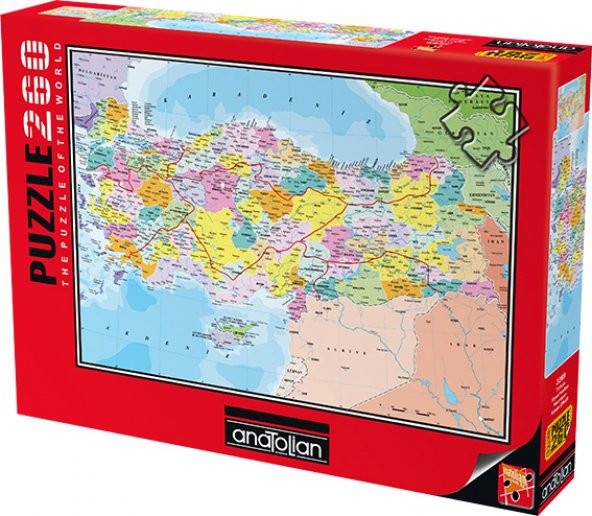 Anatolian 260 Parçalık Puzzle / Türkiye Siyasi Haritası - Kod 3269