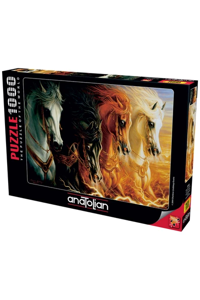 Anatolian 1000 Parçalık Puzzle - Mahşerin Dört Atı 3116