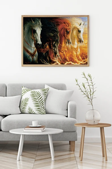 Anatolian 1000 Parçalık Puzzle - Mahşerin Dört Atı 3116 - Resim 3