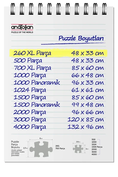 Anatolian 260 Parça XL Puzzle - Araba Yarışı 3330 - 4