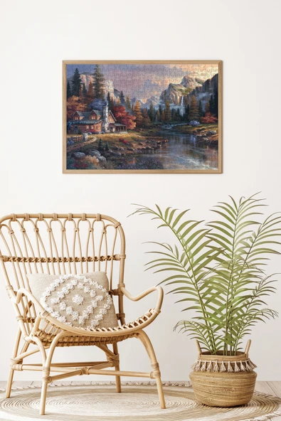 Anatolian 500 Parçalık Puzzle - Vadinin Sonundaki Ev 3533 - 3