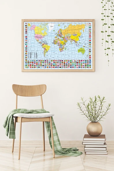 Anatolian 260 Parça XL Puzzle - Dünya Haritası 3319 - 3