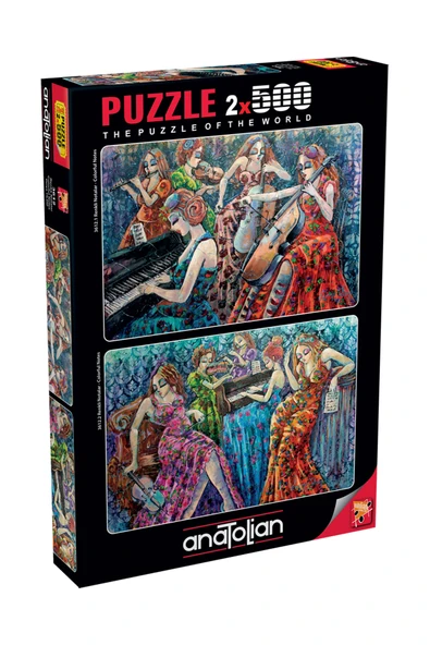 Anatolian 2x500 Parçalık Puzzle - Renkli Notalar 1/2 3612