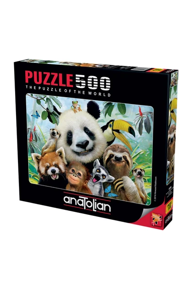 Anatolian 500 Parçalık Puzzle - Hayvanat Bahçesi Selfie 3596