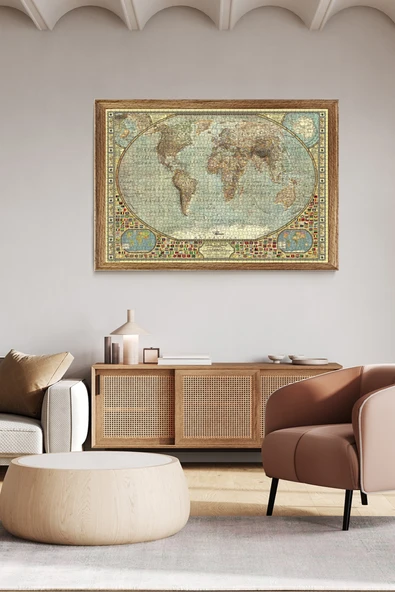 Anatolian 2000 Parçalık Puzzle - Dünya Haritası 3935 - Resim 3