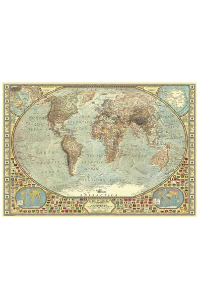 Anatolian 2000 Parçalık Puzzle - Dünya Haritası 3935 - Resim 2