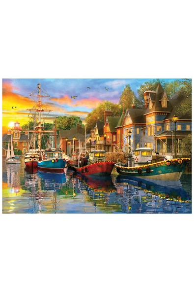 Anatolian 1500 Parçalık Puzzle - Liman Işıkları 4564 - Resim 2