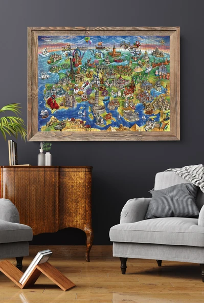 Anatolian 1500 Parçalık Puzzle - Avrupa Haritası 4557 - Resim 3