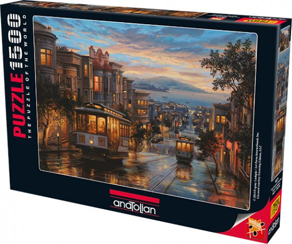 Anatolian 1500 Parçalık Puzzle / San Francisco Sokakları - Kod 4531