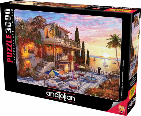 Anatolian 3000 Parçalık Puzzle / Akdenizde Romantizm - Kod 4911