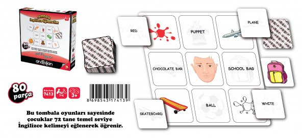 Anatolian Tombala - İngilizce Öğrenelim (80 Parça) 7413 - 2