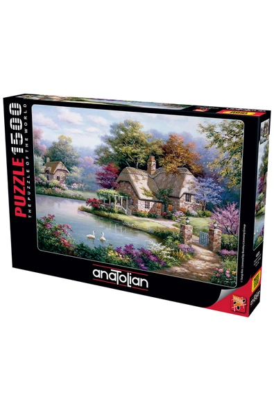 Anatolian 1500 Parçalık Puzzle - Kuğular ve Kır Evi 4529