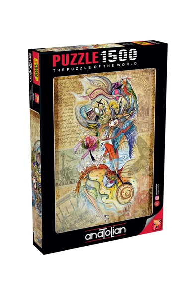 Anatolian 1500 Parçalık Puzzle - Dünyayı Gezen Çerkes Kızı 4560
