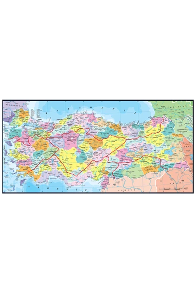 Anatolian 110 Parçalık Eğitici Puzzle - Türkiye Haritası İller 7401 - 2