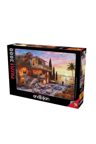 Anatolian 3000 Parçalık Puzzle - Akdenizde Romantizm 4911