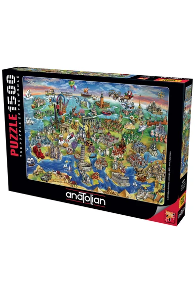Anatolian 1500 Parçalık Puzzle - Avrupa Haritası 4557