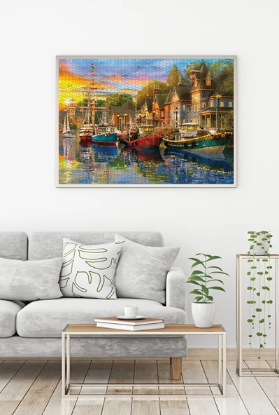 Anatolian 1500 Parçalık Puzzle - Liman Işıkları 4564 - Resim 3