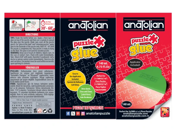 Anatolian 140 ML. Sıvı Puzzle Yapıştırıcısı 9002 - 2