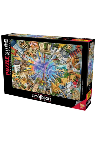 Anatolian 3000 Parçalık Puzzle - Dünya Anıtları 4916